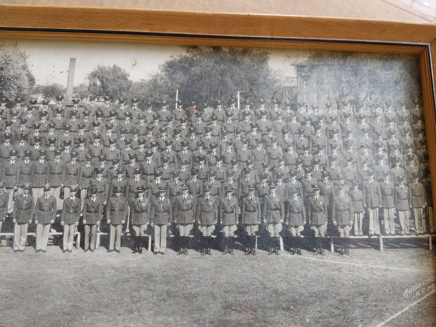 Class act! Vintage Framed Yard Long Photograph Kemper Military School 1940