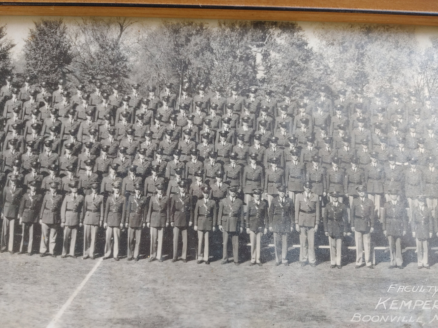 Class act! Vintage Framed Yard Long Photograph Kemper Military School 1940