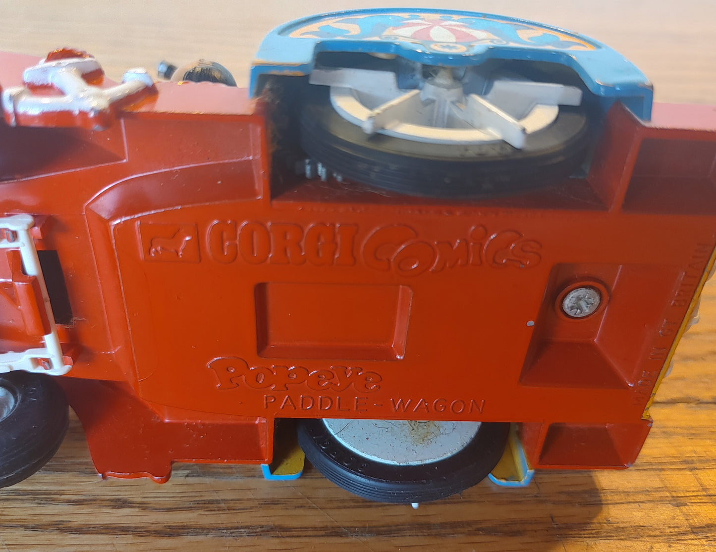 Blow Me Down! Vintage Corgi #802 Popeye Paddle Wheel Diecast Toy 1967