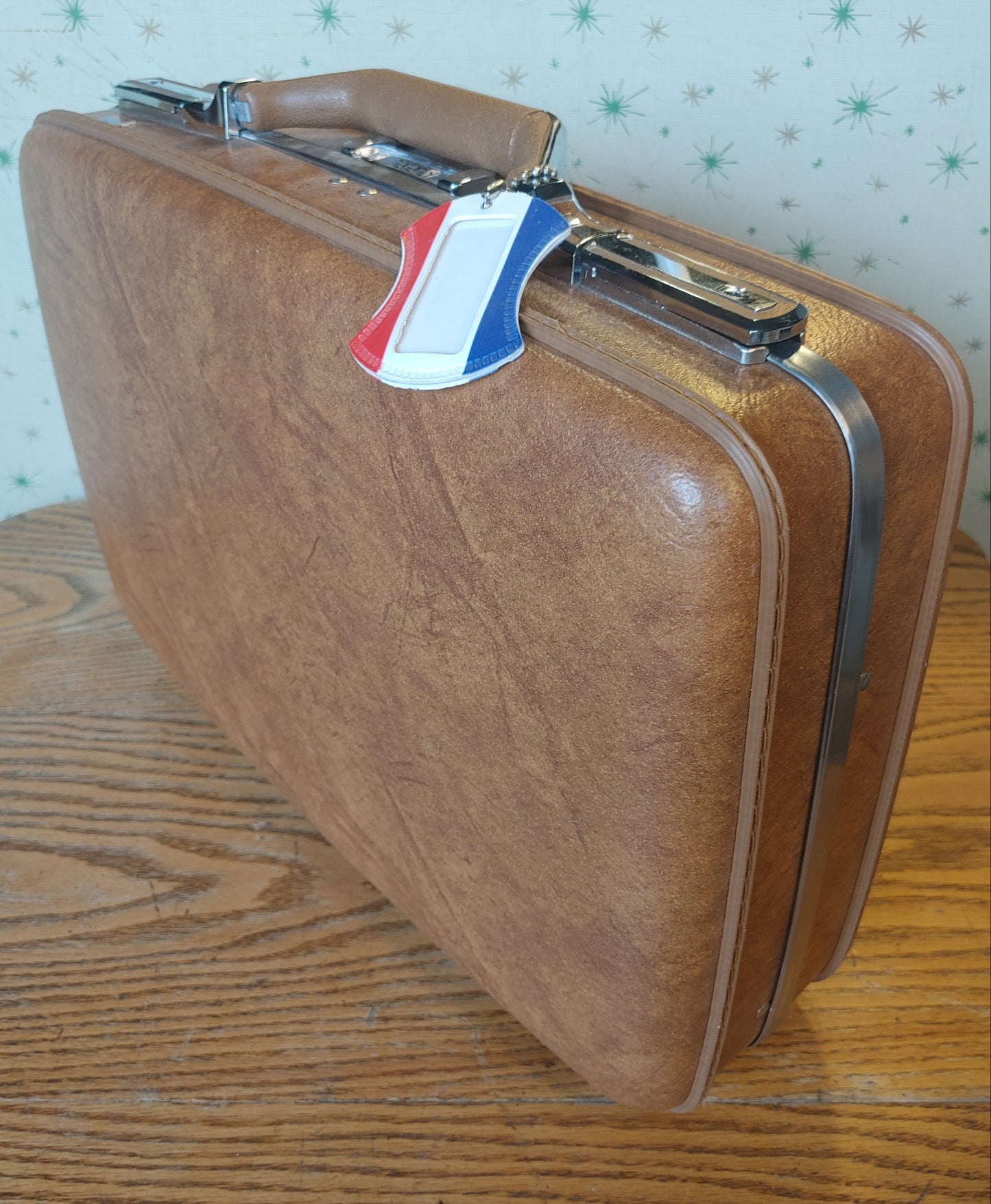 Hard Case! Vintage Mint Briefcase Brown American Tourister 1970's