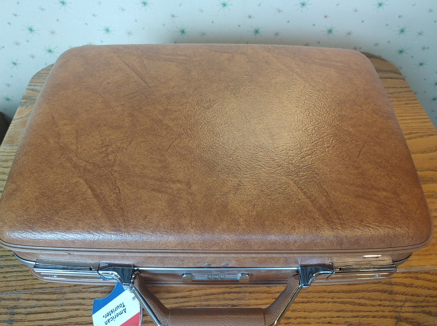 Hard Case! Vintage Mint Briefcase Brown American Tourister 1970's