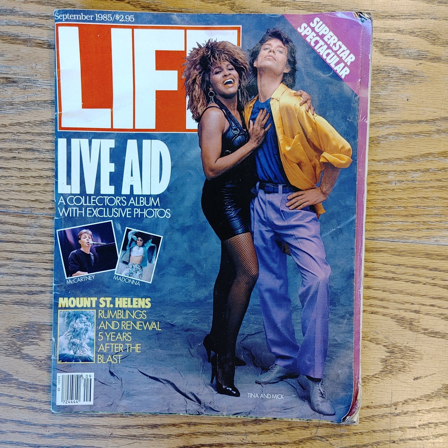 Live Aid! Vintage Life Magazine September 1985 Tina Turner Mick Jagger