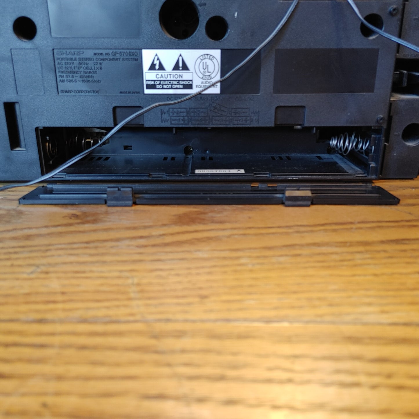 Boom Box! Vintage Sharp GF-570 Black Rare Works Dual Cassette-Corder Clean