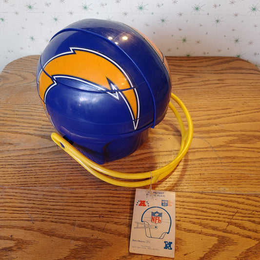 1st and Snacktime! Vintage NFL San Diego Chargers Picnic Helmet Set 1980's