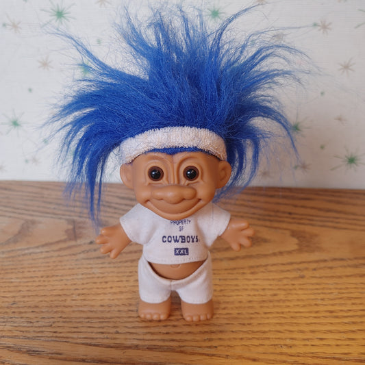 Troll Fan! Vintage Dallas Cowboys Troll Doll 4 1/2" Headband NFL